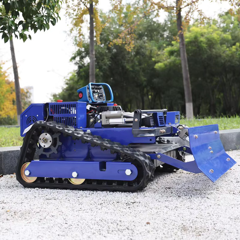 AIWEIYA All-Terrain Roboter-Rasenmäher inklusive Schneeschaufel in Blau für professionelle Anwendungen auf Bauernhöfen, Obstgärten und Rasenflächen - Bild 5