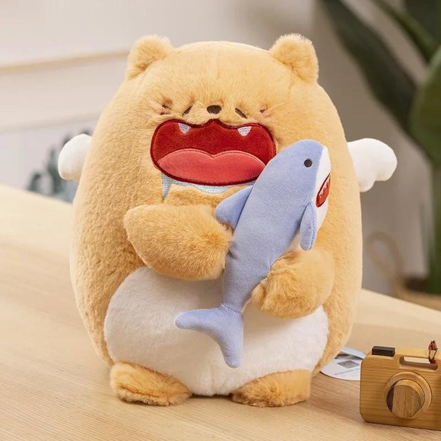 Yiran Health & Beauty Süßer Kleiner Kater Und Kleines Kaninchen Kissenpuppe, Plüschtier, 30cm - Bild 1