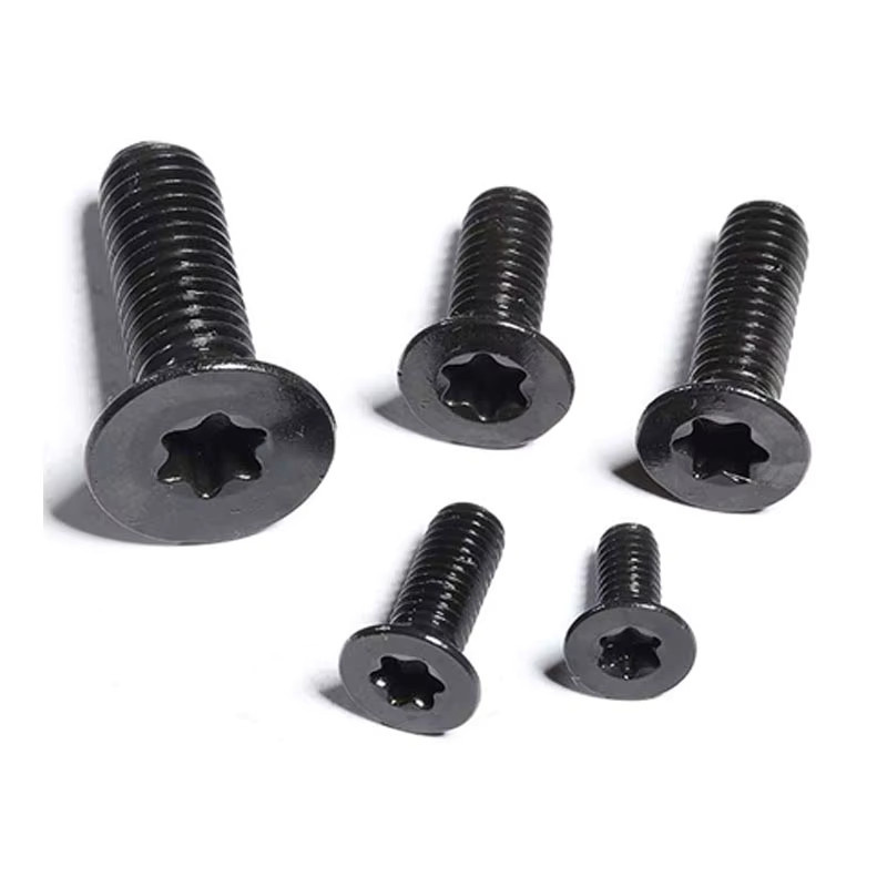 TINGGOO Torx-Flachkopfschrauben aus Edelstahl A2-70, Schwarz, GB2673 Sechs-Lappen-Bolzen - Bild 3