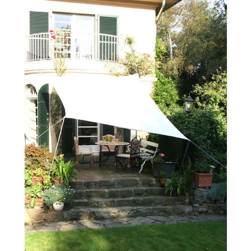 Floracord Vierecksonnensegel aus Polyester in Weiß, B: 300 cm, T: 400 cm - Bild 4