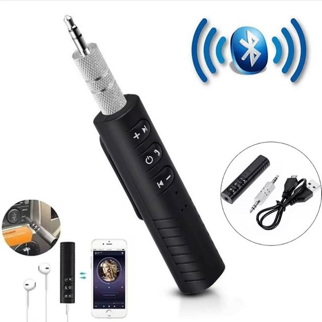 VORILYNEX 2-in-1 Bluetooth Empfänger und Sender mit 3,5 mm Klinkenanschluss in Schwarz - Bild 1