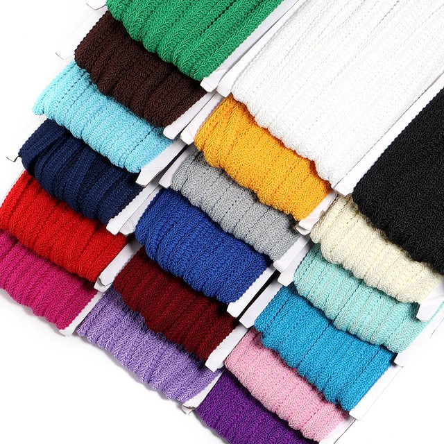 Gestickte Spitzenborte in Weiß, 25 Yards Spitze Trim Band mit 12 mm Breite für DIY Handwerk und Kleidung - Bild 1