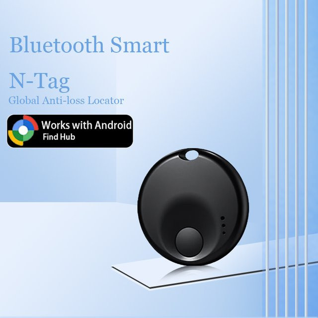 wesolvet Air Tag Tracker für Android-Geräte in Schwarz, kompatibel mit Google Find My App, Smart Tag Key Finder für Xiaomi, Samsung und Pixel - Bild 1