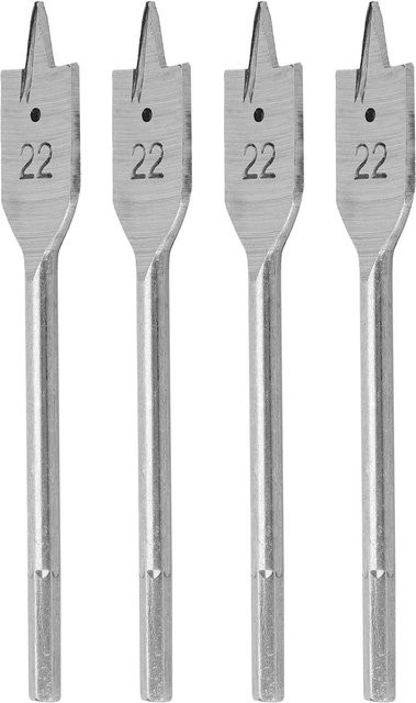 4-teiliges Flachbohrer-Set von Painter aus Hartstahl in Silber, Durchmesser: 22 mm - Bild 1