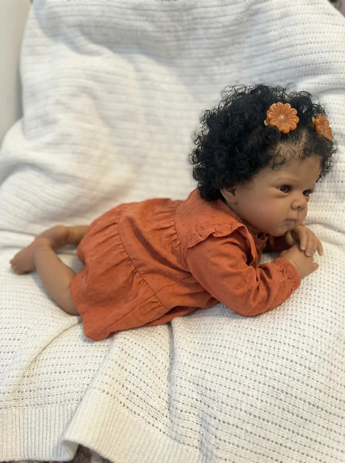 NPK Bettie Reborn Babypuppe, 18 Zoll, Weiß - Bild 4