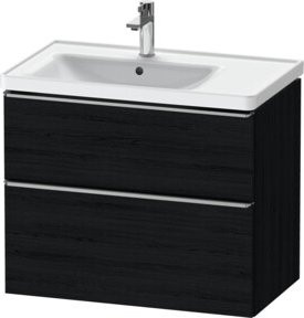 Duravit Waschtischunterschrank D-Neo Wandhängend in Schwarz Matt, B/T/H: 78,4 x 45,2 x 62,5 cm - Bild 1