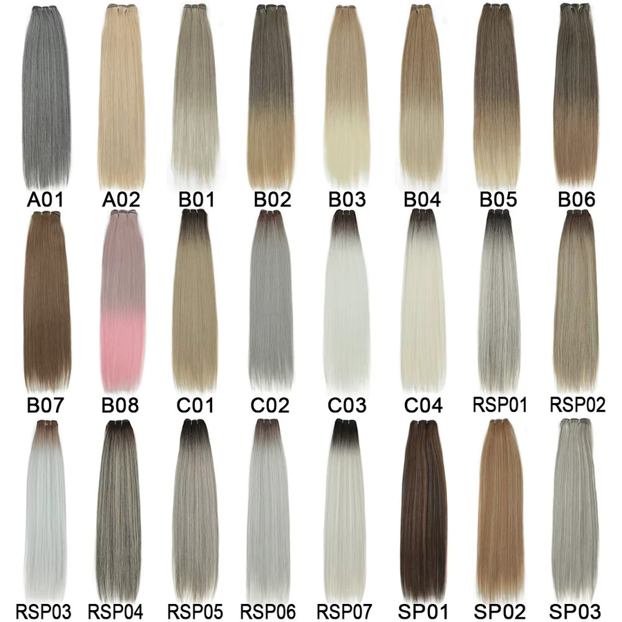 Alibaby Haar Extensions, Synthetisch, Glatt, Ombre, 26 Zoll, 150g - Bild 4
