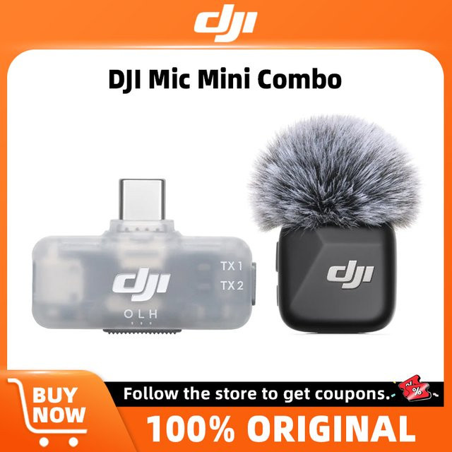 DJI Mic Mini-Sender und mobiler Empfänger Plug-and-Play für mobile Aufnahmen in Weiß - Bild 1