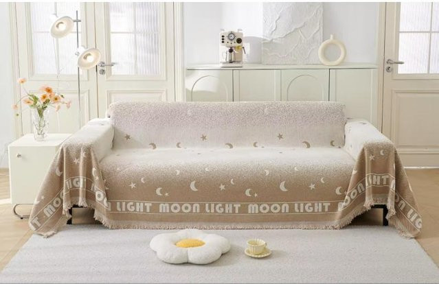 Universal rutschfester Sofa-Bezug aus Chenille für alle Jahreszeiten, Breite: 180 cm, Tiefe: 130 cm - Bild 1