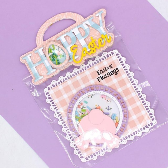 KSCRAFT Hoppy Osterbeutel-Topper Metall-Stanzformen in Multicolour für DIY Scrapbooking und Papierkarten - Bild 1