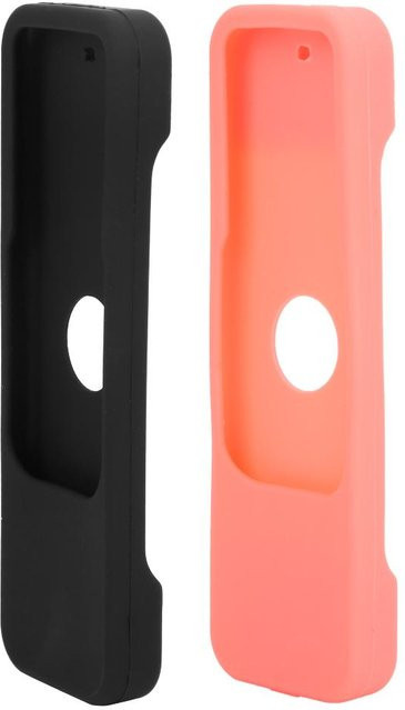 2er-Set rutschfeste Silikon-Schutzhüllen für Apple TV 4K und 5. Generation in Schwarz, Rot und Pink - Bild 1