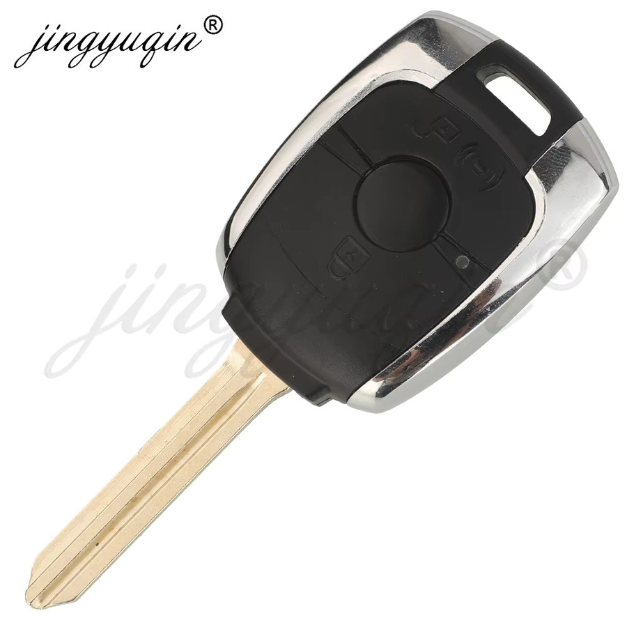 Jingyuqin Fernbedienung Auto Schlüssel 433MHz 4D60 für Ssangyong Actyon Kyron Rexton Korando Stavic Tivoli in Schwarz - Bild 2