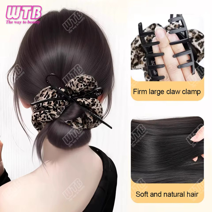 WTB Low-Bun-Perücke, Leopardenmuster, Damen - Bild 5