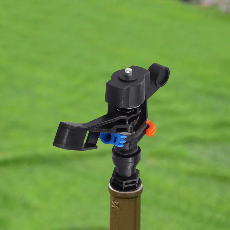 Vibratite Gartensprinkler mit 360 Grad verstellbarer rotierender Sprühdüse in Schwarz für die wassersparende Bewässerung von Garten und Rasen - Bild 2