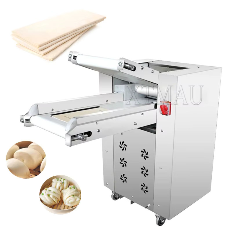 XTMAU Automatische elektrische Pizzateigwalzenmaschine aus Edelstahl in Silber - Bild 2