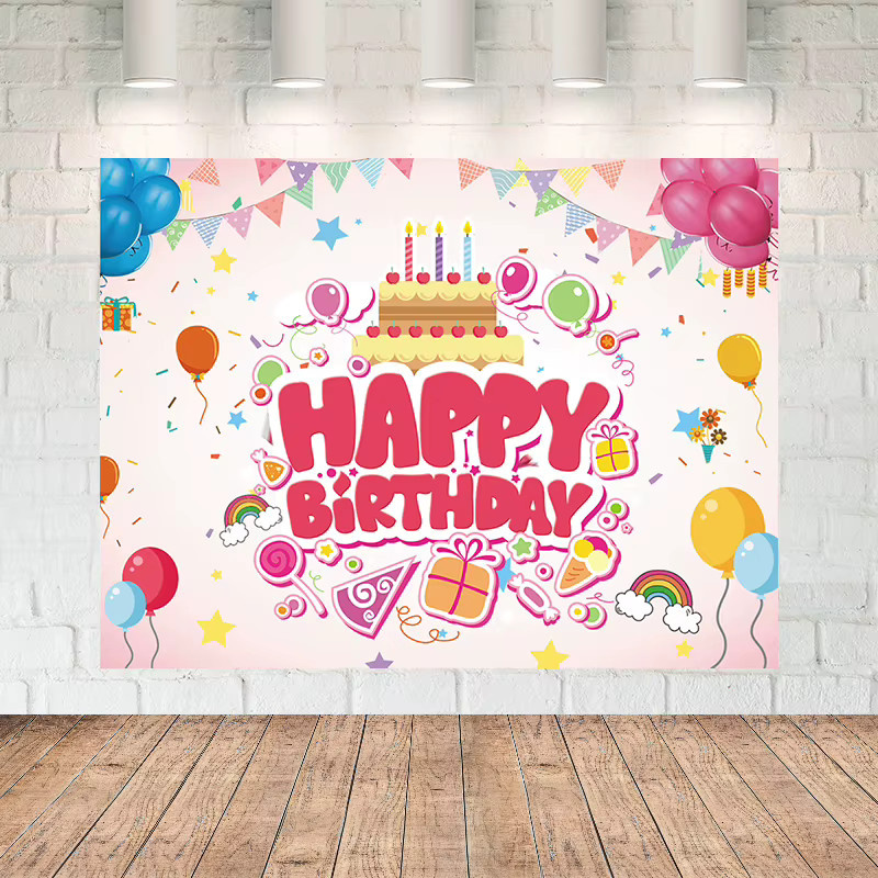 VIKAMA Geburtstag Wandteppich für Kindergarten und Klassenzimmer, Mehrfarbig, B: 75 cm, H: 75 cm - Bild 3