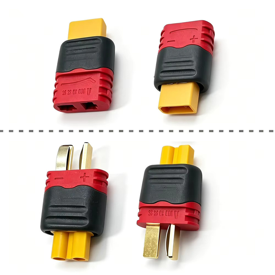 XT30 auf Deans T-Stecker Konverter RC-Ladeadapter für RC-Auto, Flugzeug, Lipo-Akku und ESC in Rot - Bild 3