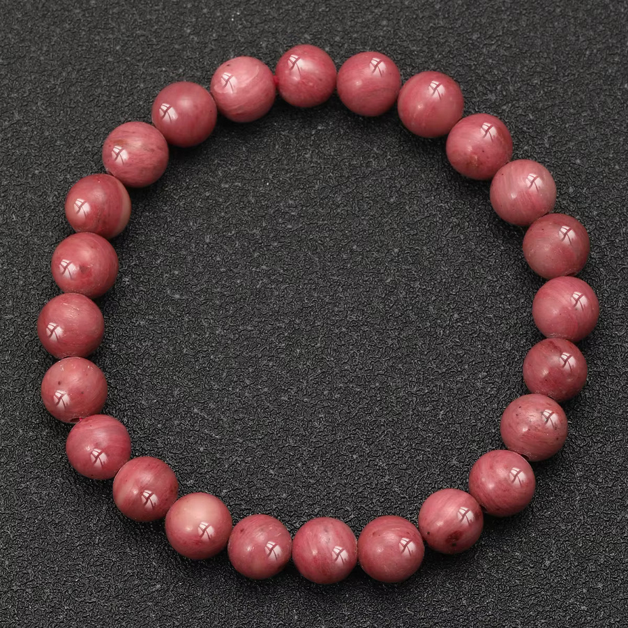 SANSWL Armband, Rhodochrosit-Steinperlen, 8 mm, Bunt - Bild 3