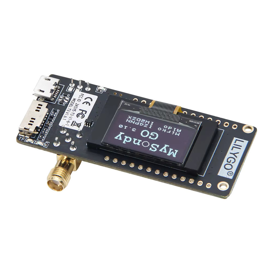 LILYGO MySondy GO LoRa32 V2.1_1.6.1 ESP32 LoRa DEV Board 433MHz mit OLED in Schwarz zum Empfang von RadioSonde-Signalen - Bild 3