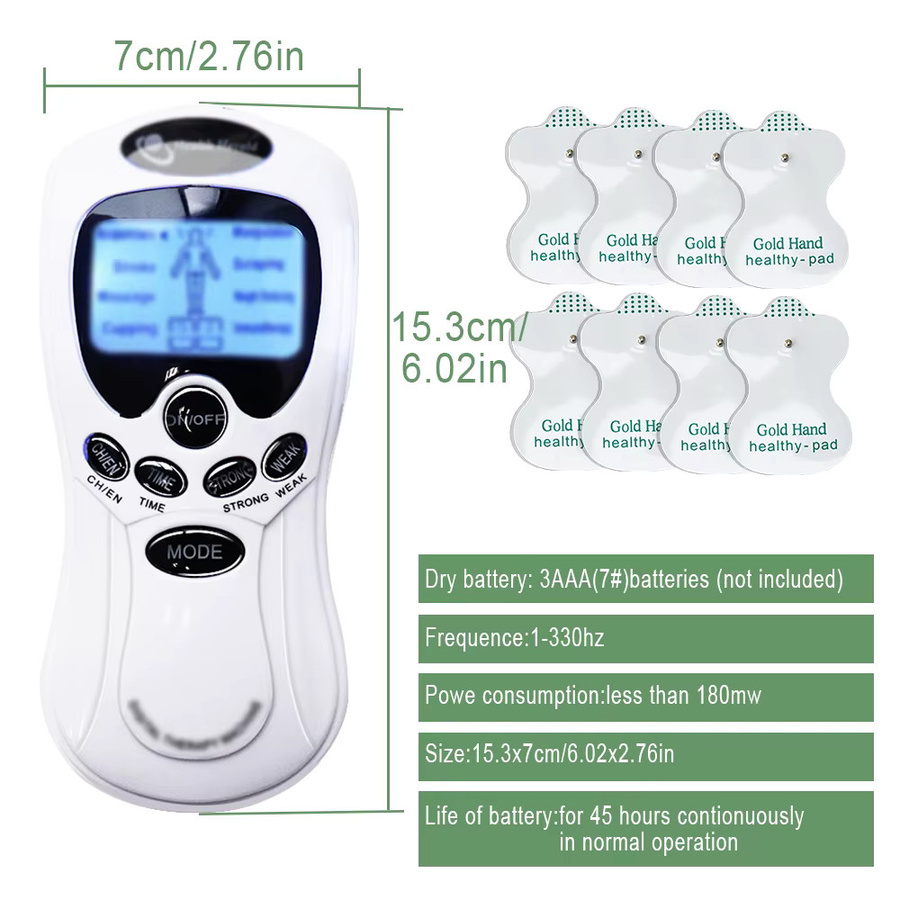 Raiuleko Digitaler Puls-EMS-Muskelstimulator, Weiß, Unisex - Bild 2
