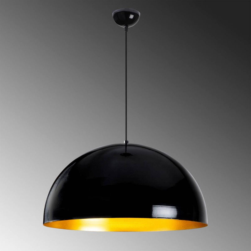 Opviq Pendelleuchte Berceste aus Metall in Schwarz mit E27 Fassung, B/H/T: 60 x 126 x 60 cm - Bild 3