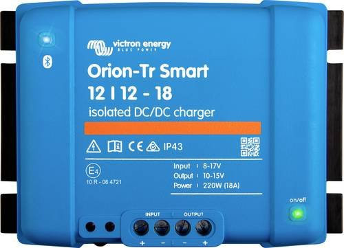 Victron Energy Orion-Tr Smart DC-DC Wandler 12/12-18A 220W mit Bluetooth in Blau - Bild 1