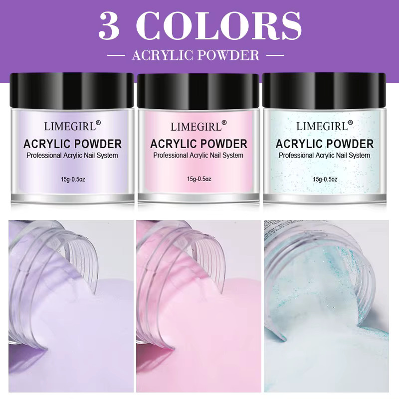 LIMEGIRL Nagel-Acrylpulver und Monomer, Glänzend - Bild 2