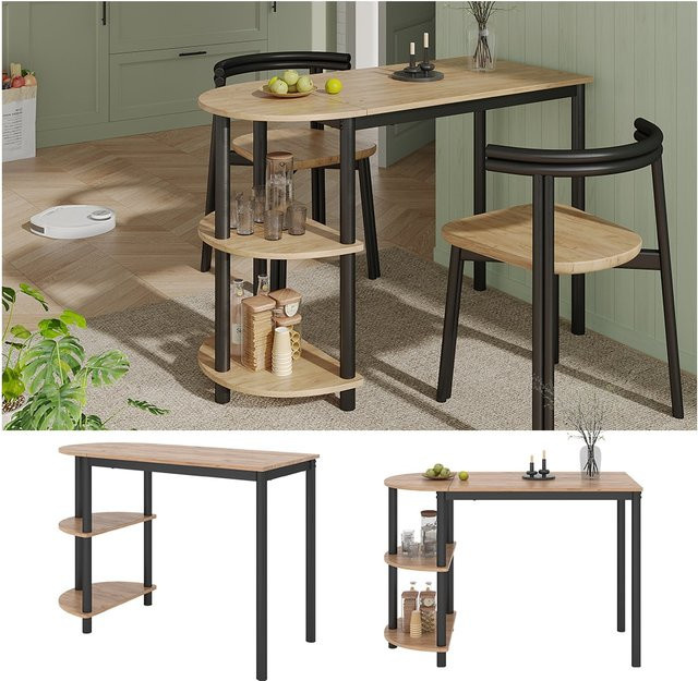 Vicco Bartisch Freetown in Eiche Schwarz mit Regal B: 110 cm, T: 75,5 cm, H: 74,9 cm - Bild 1