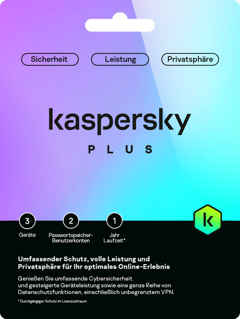 Kaspersky Antivirus Security Subscription für 3 Geräte mit 1 Jahr Laufzeit - Bild 1