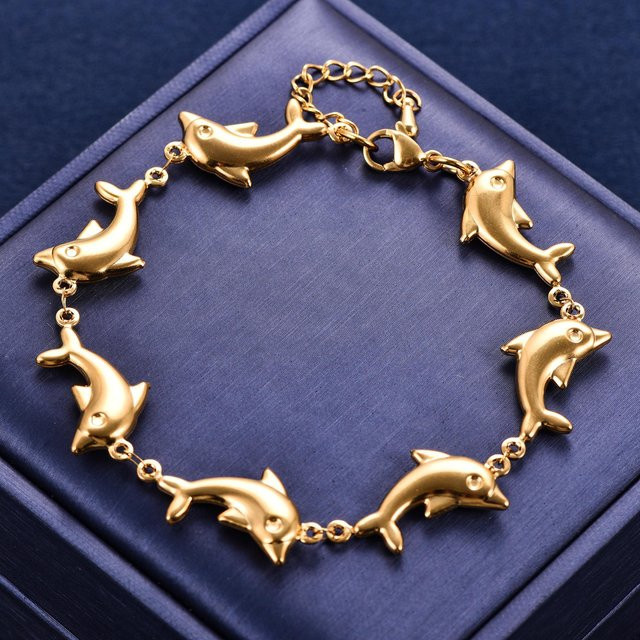 YULIN Armband Edelstahl, Gold, Damen, 26cm - Bild 1
