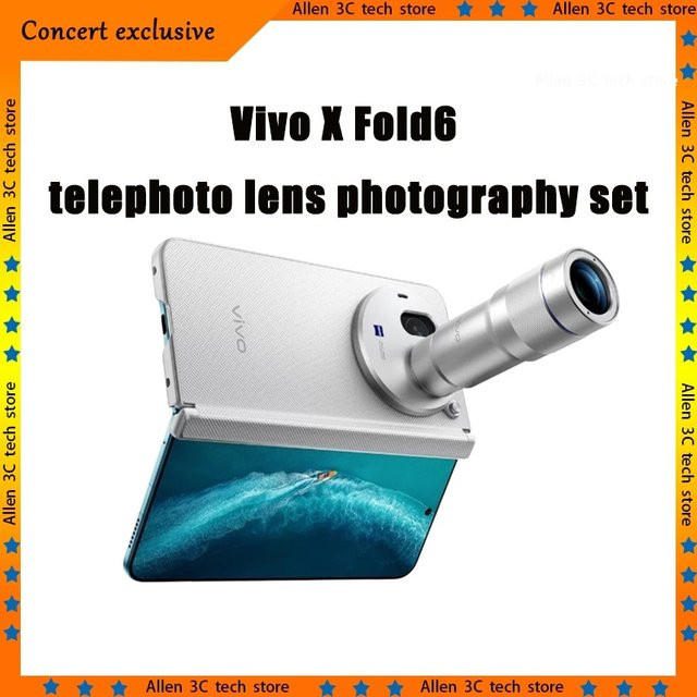 Vivo X Fold6 Teleobjektiv-Zoom-Extender mit faltbarem G2-Lipstick-Fotografie-Kit in Silber - Bild 1