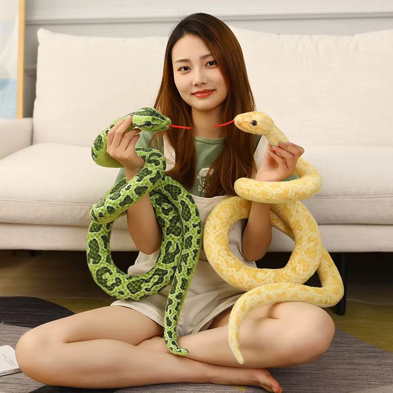 BABIQU Goldene Python Schlange Plüsch Spielzeug - Bild 1