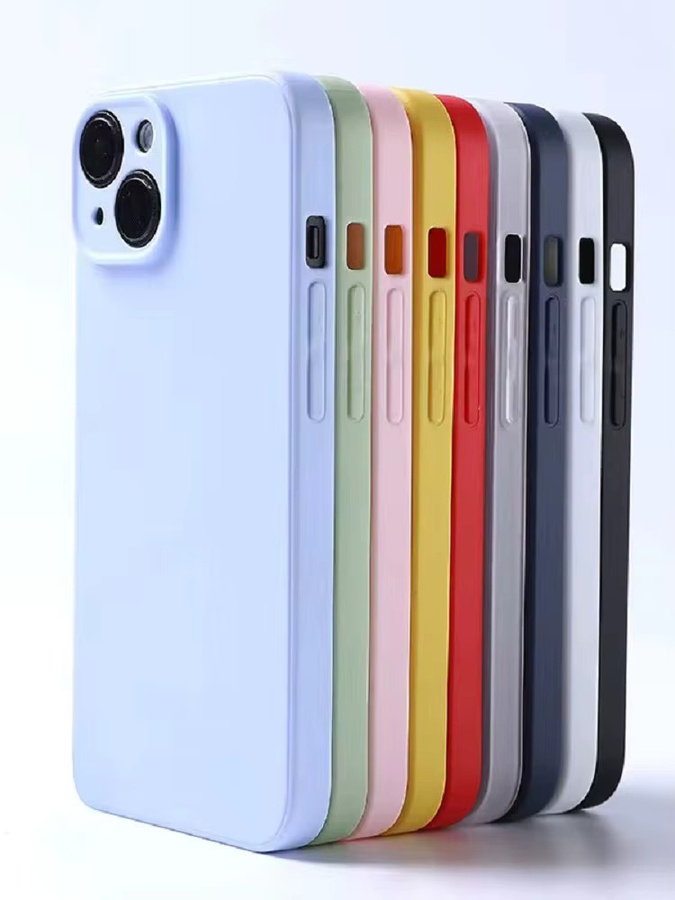 Ricestate Flüssigsilikon Handyhülle für iPhone 12 bis 17 Pro Max in Bonbonfarben und Multicolour - Bild 5