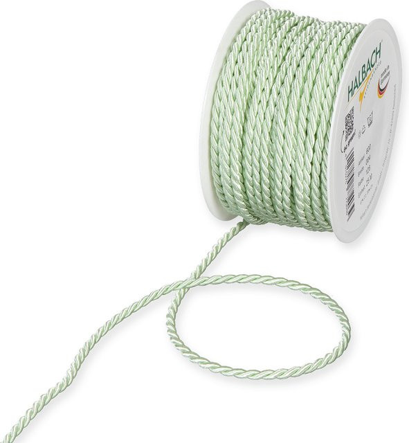 Halbach Kordel 4mm in Mint aus Acetat, Baumwolle und Polyester, Länge: 5 m - Bild 1
