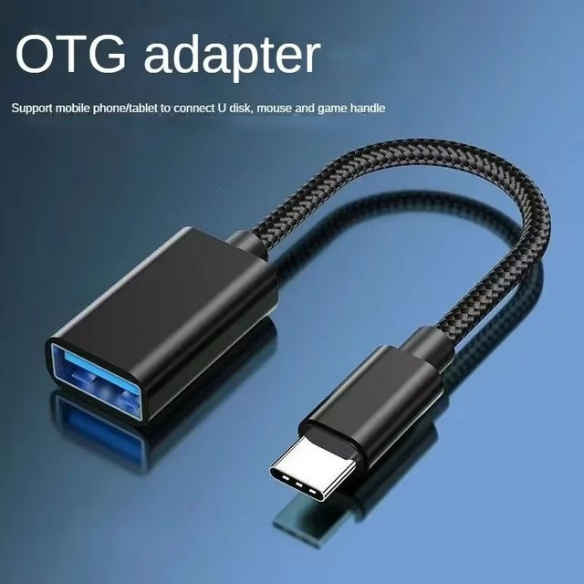 BRYNTHORX USB-C auf USB-OTG Adapterkabel in Blau für Xiaomi, Huawei und MacBook Pro - Bild 1