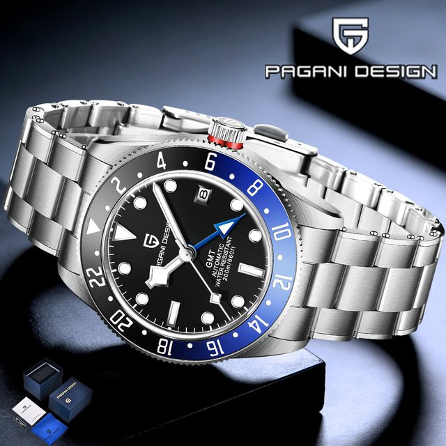 Pagani Design Armbanduhr, Automatik, Edelstahl, Saphirglas, Herren - Bild 1