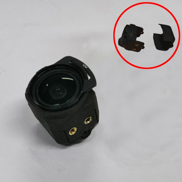 DJI O3 Air Unit Objektiv-Schutzset mit Vorder- und Rückabdeckung in Schwarz - Bild 1