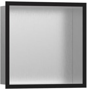 Hansgrohe XtraStoris Indiv Wandnische mit Rahmen in Schwarz, B/T/H: 30 x 30 x 10 cm - Bild 1