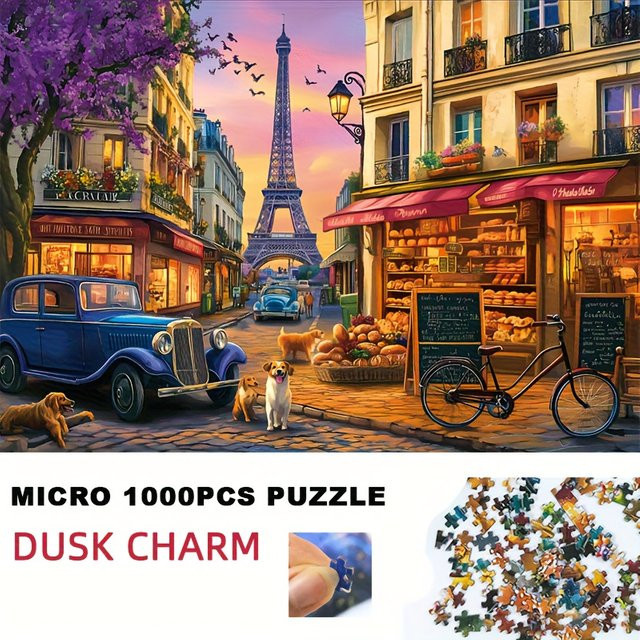 MaxRenard Paris at Dusk, Mini-Puzzle, 1.000 Teile - Bild 1