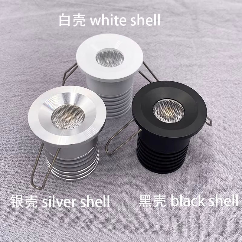 Ohlite Mini-LED-Einbaustrahler IP65 wasserdicht dimmbar Silber Aluminium für Home Hotel Sauna mit Einbauöffnung 28 mm - Bild 2