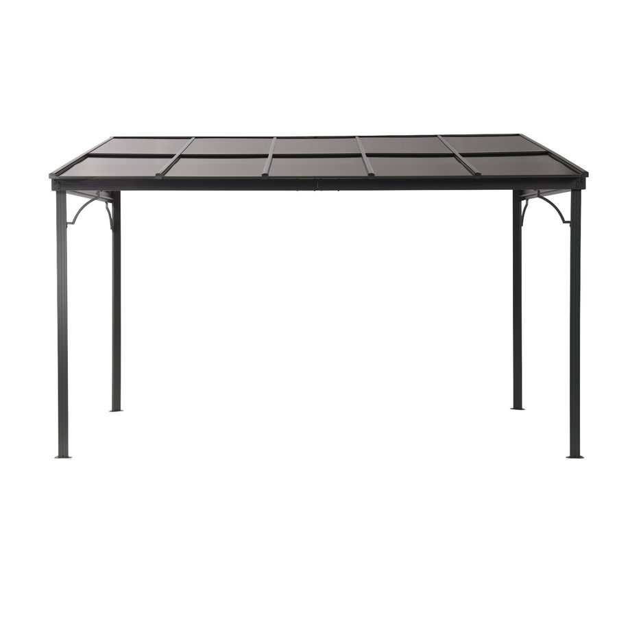 Leco Terrassenüberdachung Melanie mit Seitenteilen aus Anthrazit, B: 400 cm, T: 300 cm, H: 266 cm - Bild 3