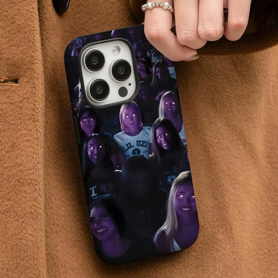 Lil U-Uzi Vert Eternal Atake 222 Handyhülle für iPhone 17 16 15 14 13 12 Pro Max Plus in Weiß und Lila mit glänzender HD-Doppelschicht-Flüssighartschale - Bild 3