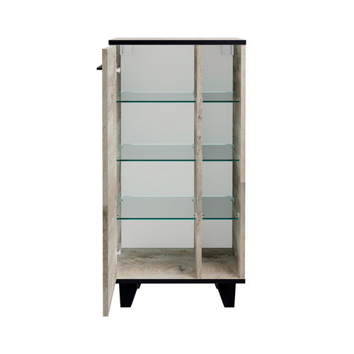 Fackelmann Midischrank TE-A in Nature Oak, B/T/H: 47 x 32 x 94,2 cm - Bild 4