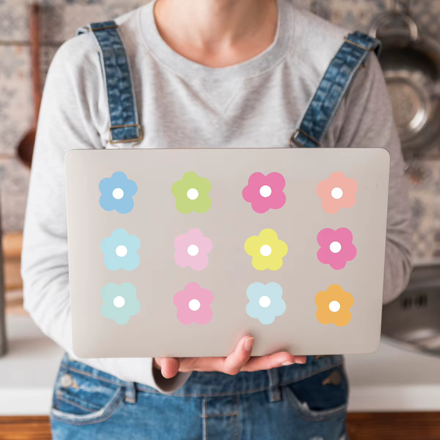 Kreative Blumenaufkleber in Mehrfarben für DIY-Projekte an Telefon, Laptop oder Tasse, 50 Stück - Bild 2