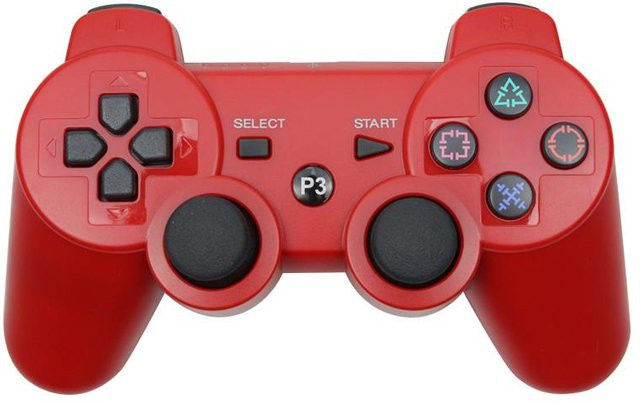 Sony PS3 Controller Bluetooth Gamepad für PC und Mobile in Rot - Bild 1