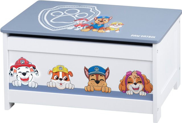 ROBA Spielzeugtruhe Paw Patrol aus Holz in Multicolour mit Soft-Close-Deckel, Sitzhöhe: 30 cm, B/T/H: 60 x 32 x 30 cm - Bild 1