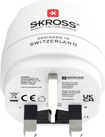 Skross Reiseadapter 1.500230C-E in Weiß - Bild 1