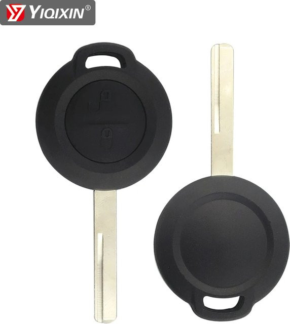 Yiqixin Remote Auto Schlüssel Shell Cover für Mitsubishi Colt Warrior Carisma Spaces Star, 2 Tasten, Schwarz, ungeschnittene Klinge - Bild 1