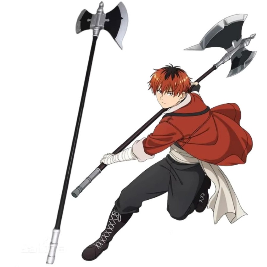 Wow Chan Stark Axe Anime Cosplay Soldat Prop, Fantasy, Schwarz - Bild 2