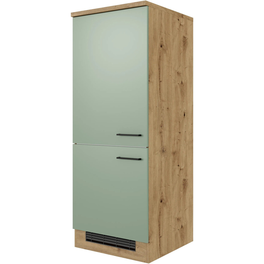 Flex-Well Küchen-Geräteschrank Cara in Schilfgrün matt und Artisan Eiche, B/T/H: 60 x 60 x 161 cm - Bild 2
